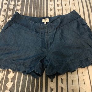 Scalloped shorts